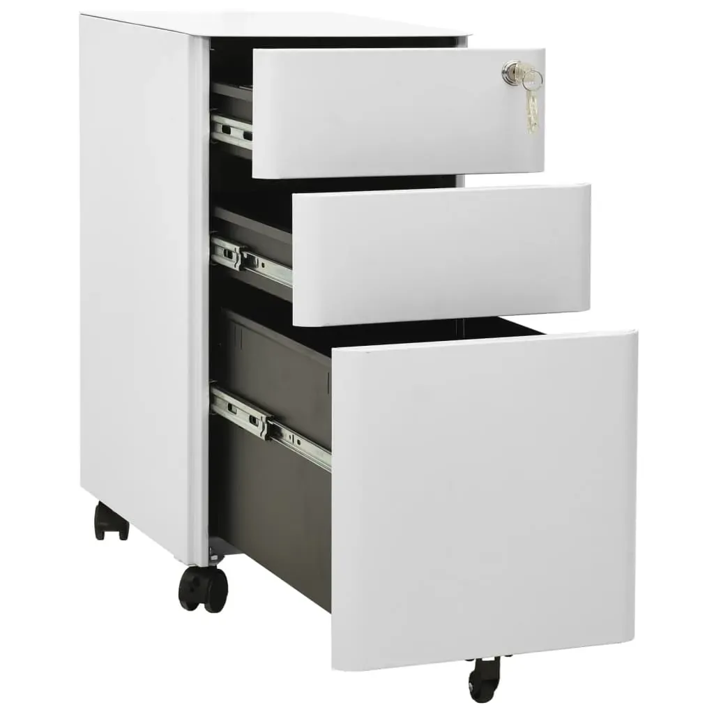 Mobile File Cabinet Light Grey 30x45x59 cm Steel Price