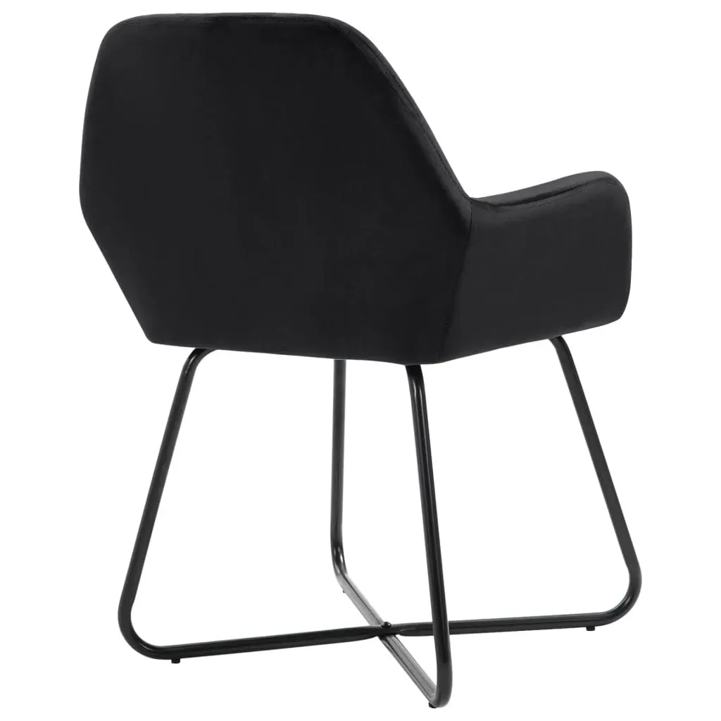 Dining Chairs 2 pcs Black Velvet Price