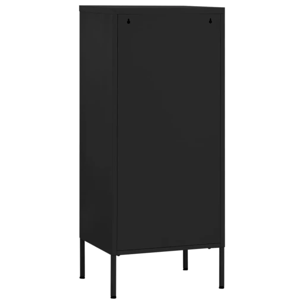 Storage Cabinet Black 42.5x35x101.5 cm Steel Price