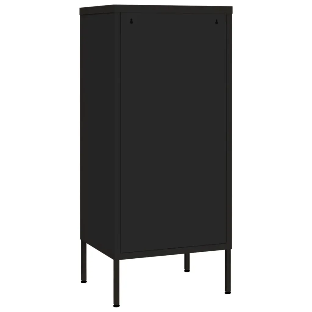 Storage Cabinet Black 42.5x35x101.5 cm Steel Price