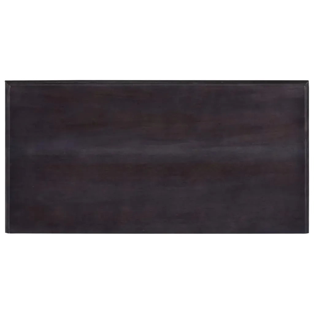 Console Table with Drawer Black 60x30x75 cm Solid Wood Mahogany Price
