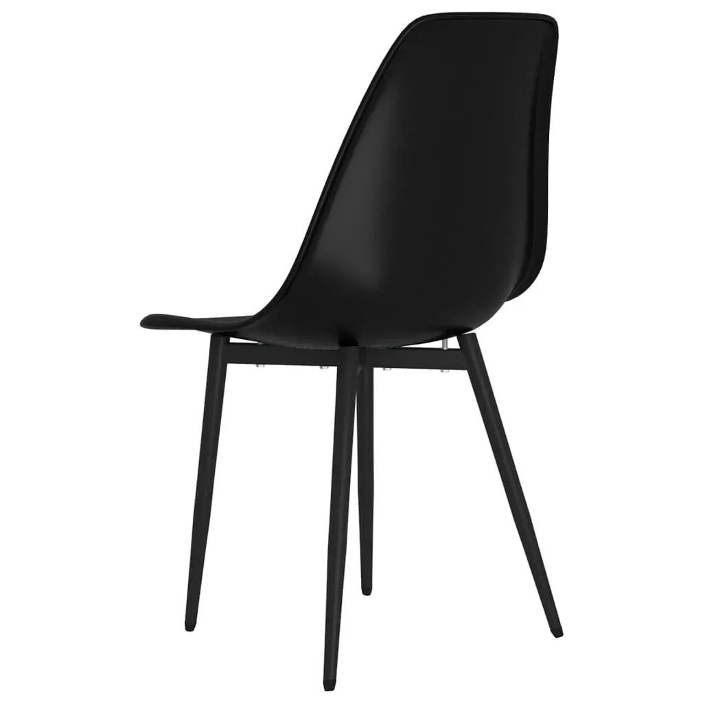 Dining Chairs 4 pcs Black PP Price