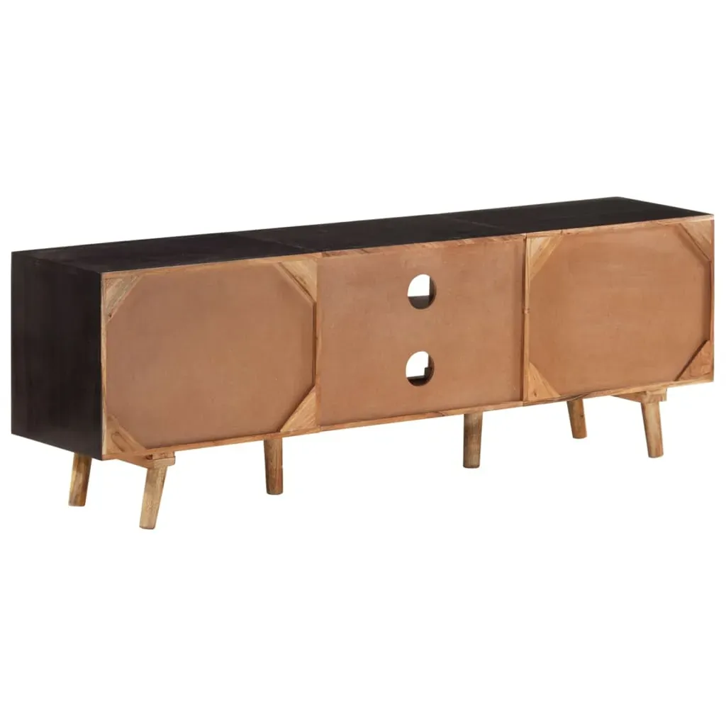 TV Cabinet 140x30x46 cm Rough Mango Wood and Solid Wood Acacia Price