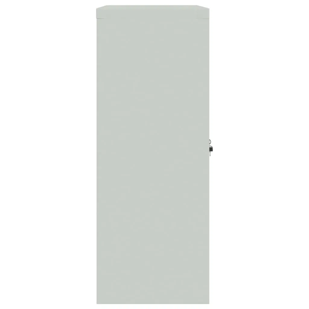 File Cabinet Light Grey 90x40x105 cm Steel Price
