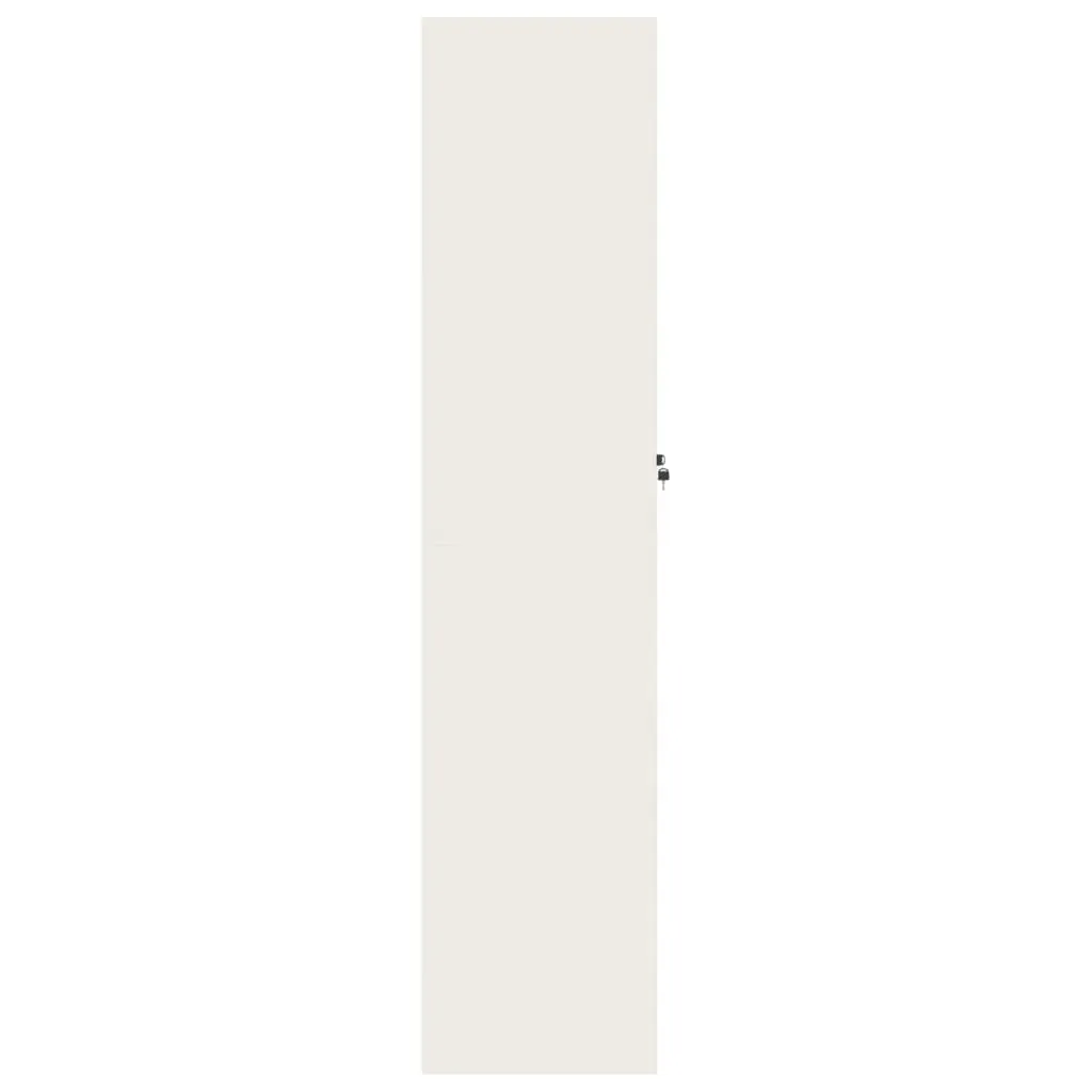 File Cabinet White 90x40x180 cm Steel Price