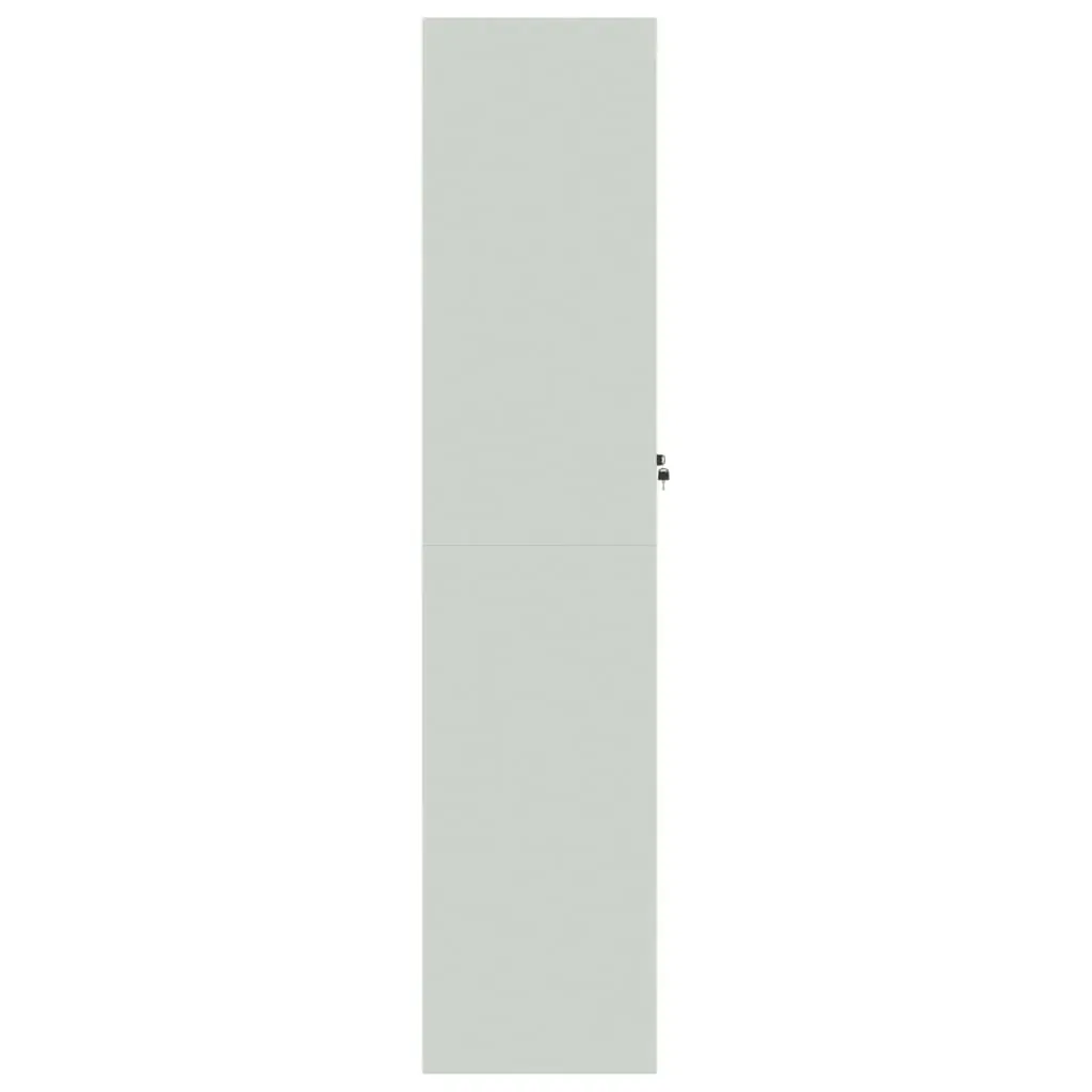 File Cabinet Light Grey 90x40x180 cm Steel Price