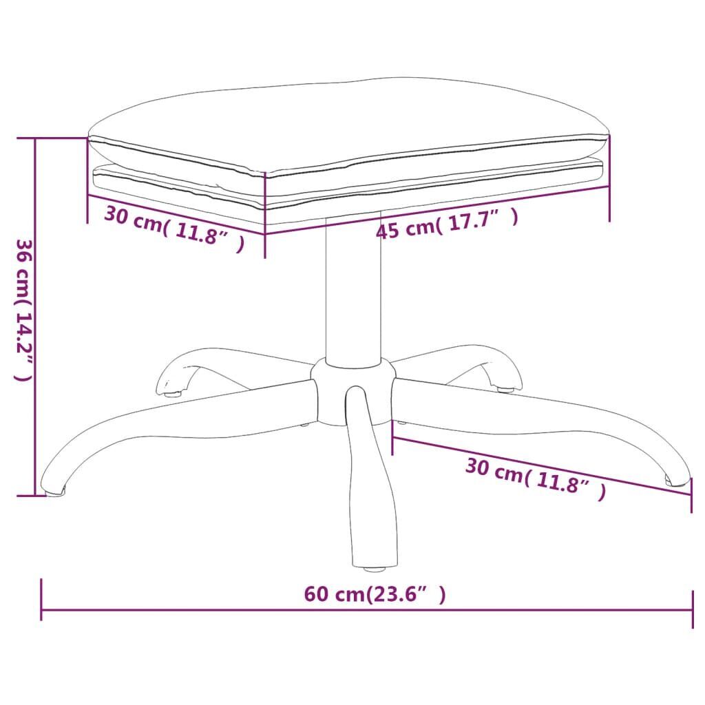 Footstool Light Grey 60x60x36 cm Velvet Price