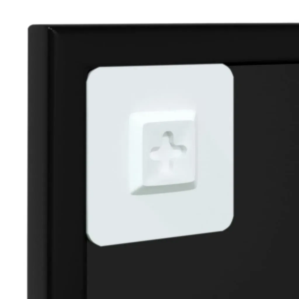 Wall Mirror Black 60x60 cm Metal Price