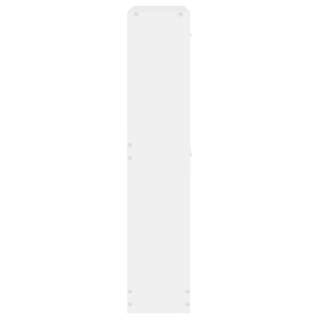 Shoe Cabinet White 59x17x81 cm Engineered Wood Price