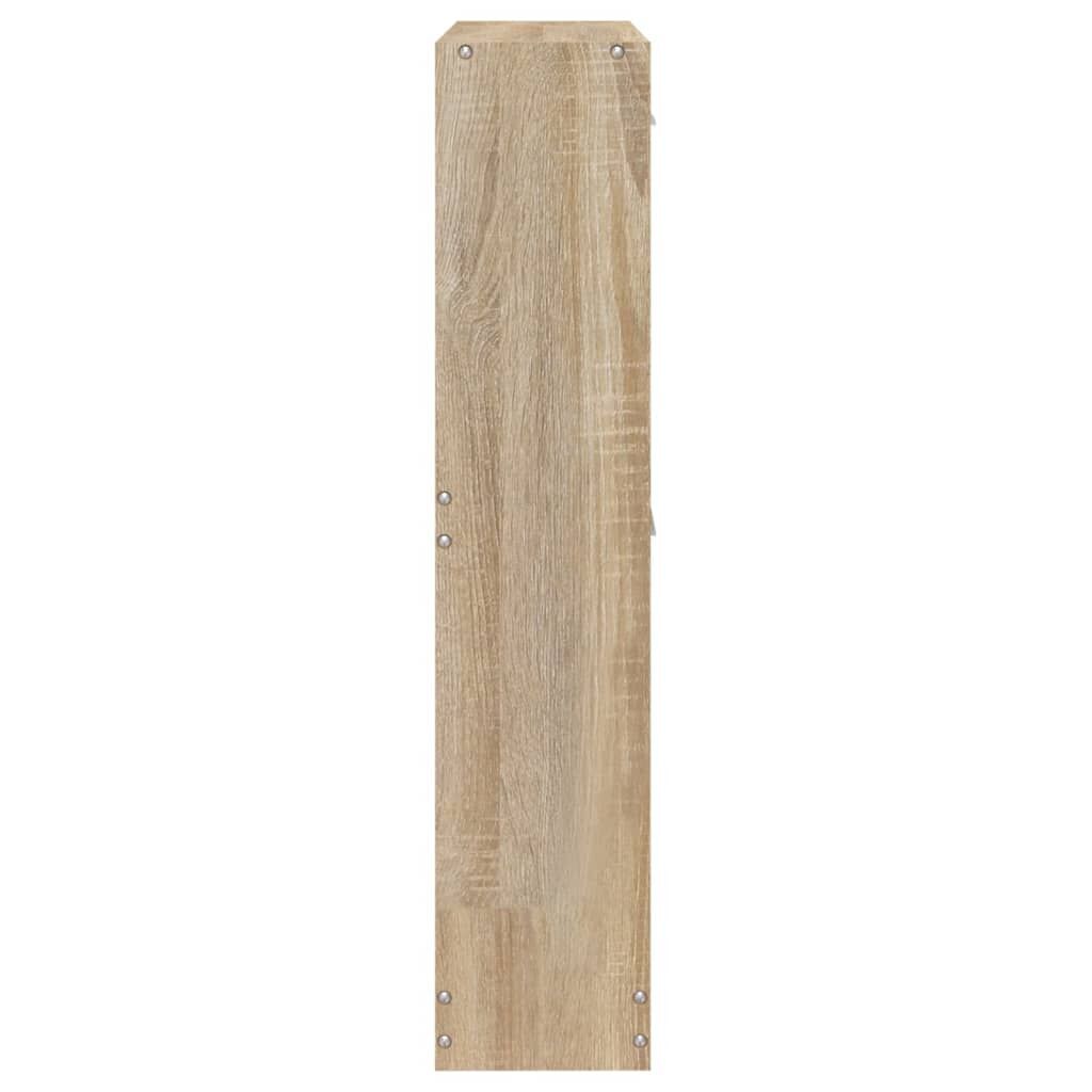 Shoe Cabinet Oak 59x17x81 cm Engineered Wood Price