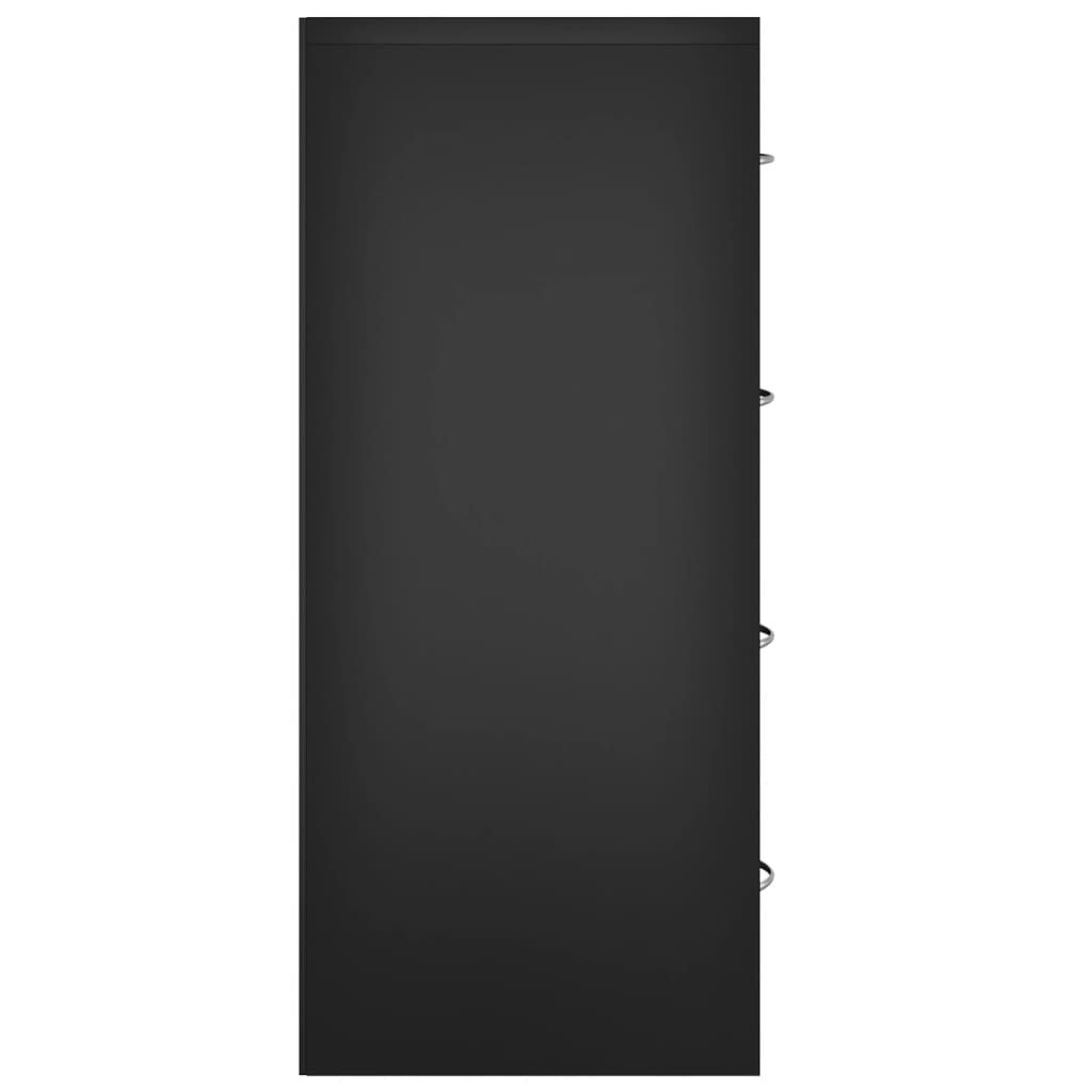 Sideboard with 4 Drawers 60x30.5x71 cm Black Price