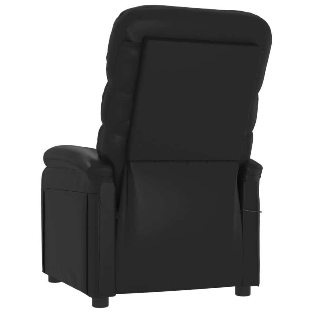 Massage Chair Black Faux Leather Price