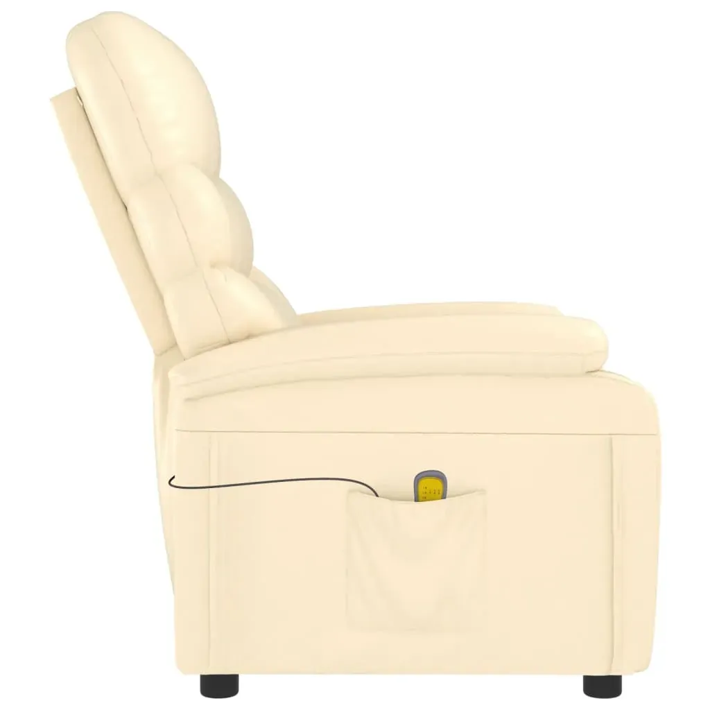 Massage Chair Cream Faux Leather Price