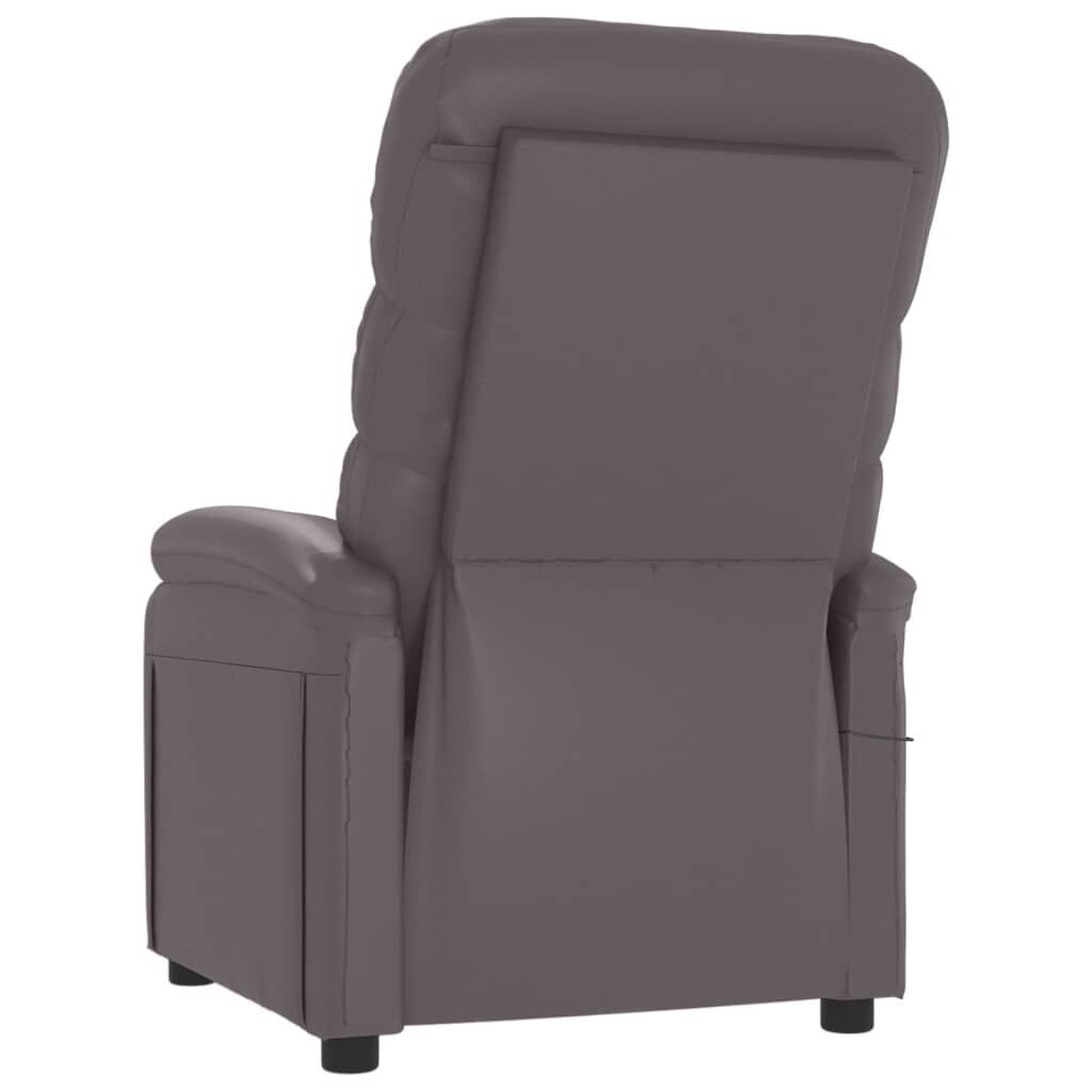 Massage Chair Grey Faux Leather Price
