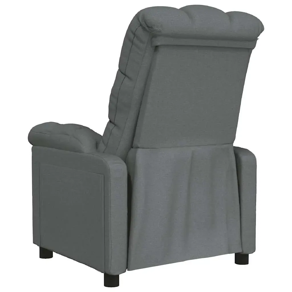 Recliner Chair Dark Grey Fabric Price