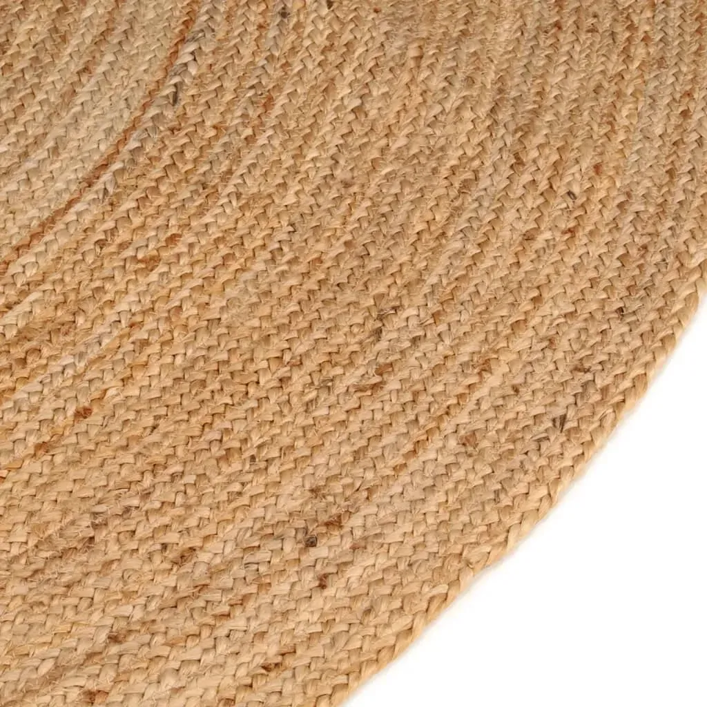 Area Rug Braided Jute 180 cm Round Price