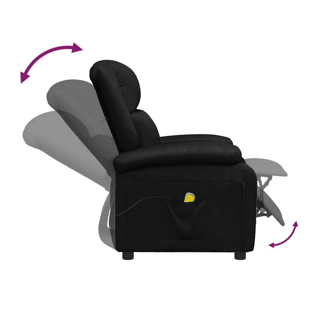 Massage Chair Black Faux Leather Price