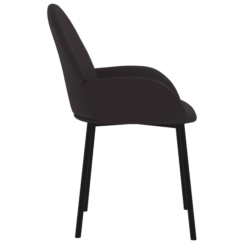 Dining Chairs 2 pcs Black Faux Leather Price