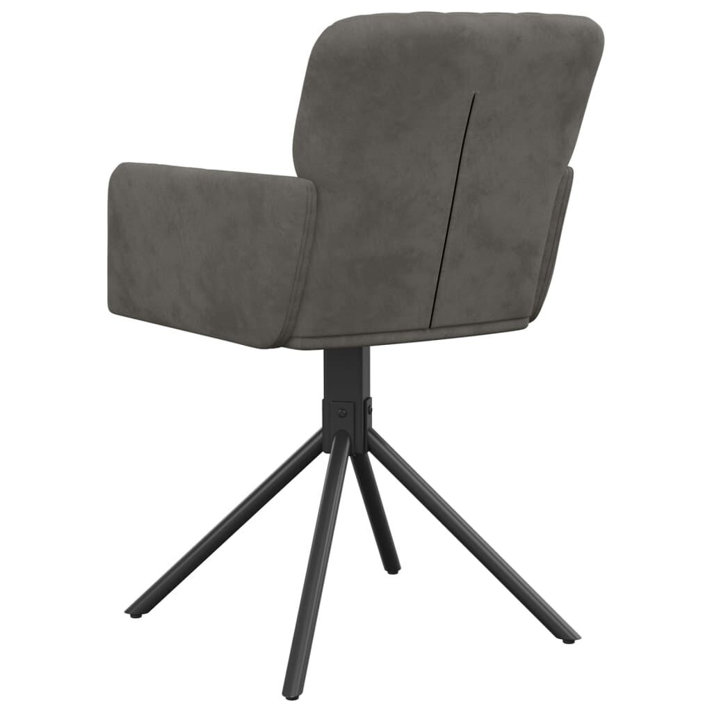 Swivel Dining Chairs 2 pcs Dark Grey Velvet Price
