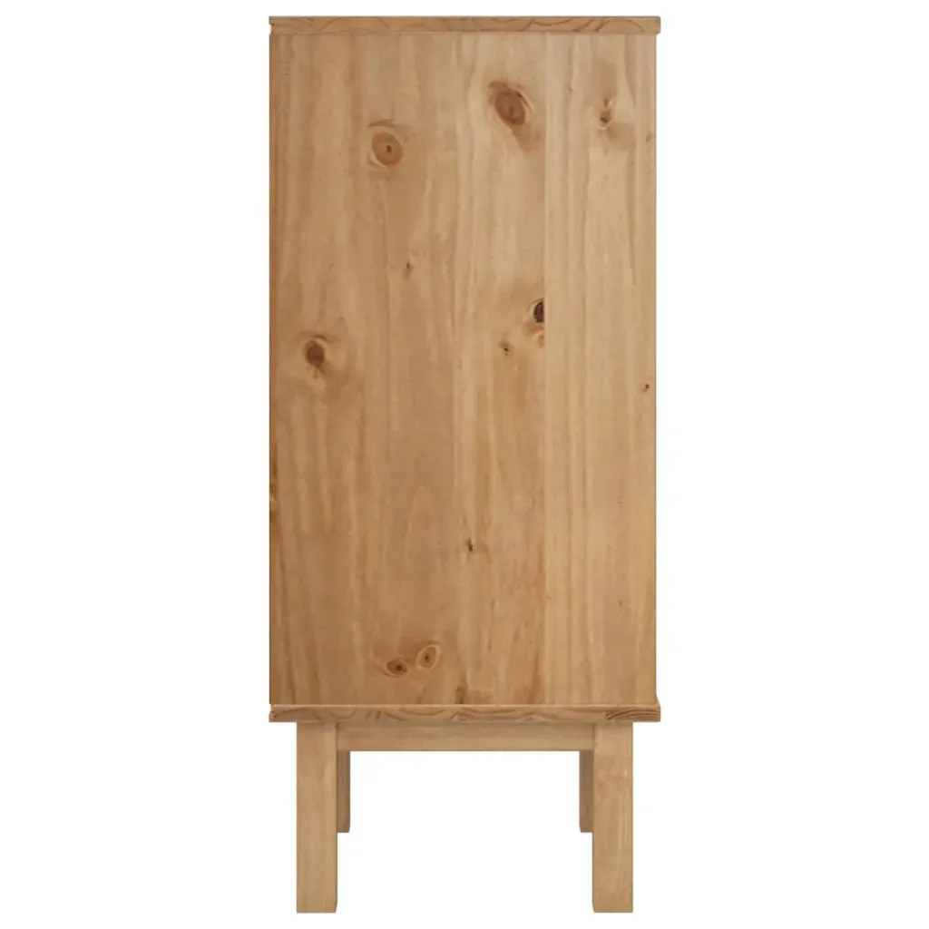 Drawer Cabinet OTTA 76.5x39.5x90cm Solid Wood Pine Price