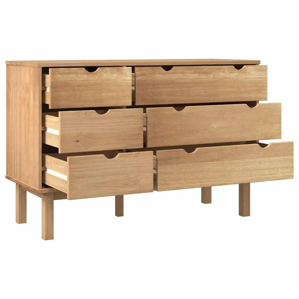 Drawer Cabinet OTTA 111x43x73.5 cm Solid Wood Pine Price