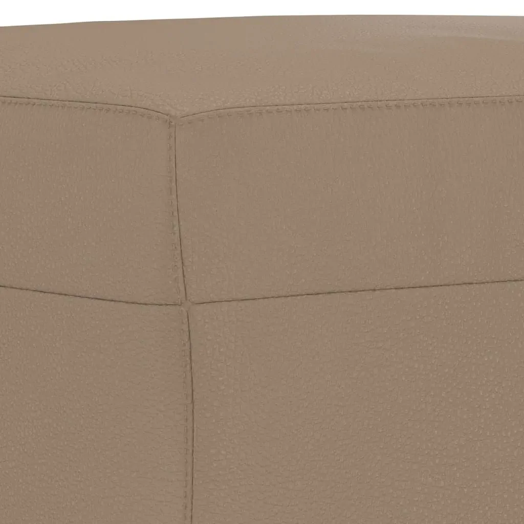 Footstool Cappuccino 60x50x41 cm Faux Leather Price