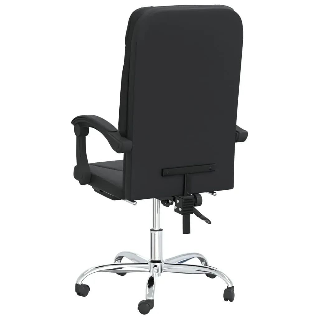 Reclining Office Chair Black Faux Leather Price