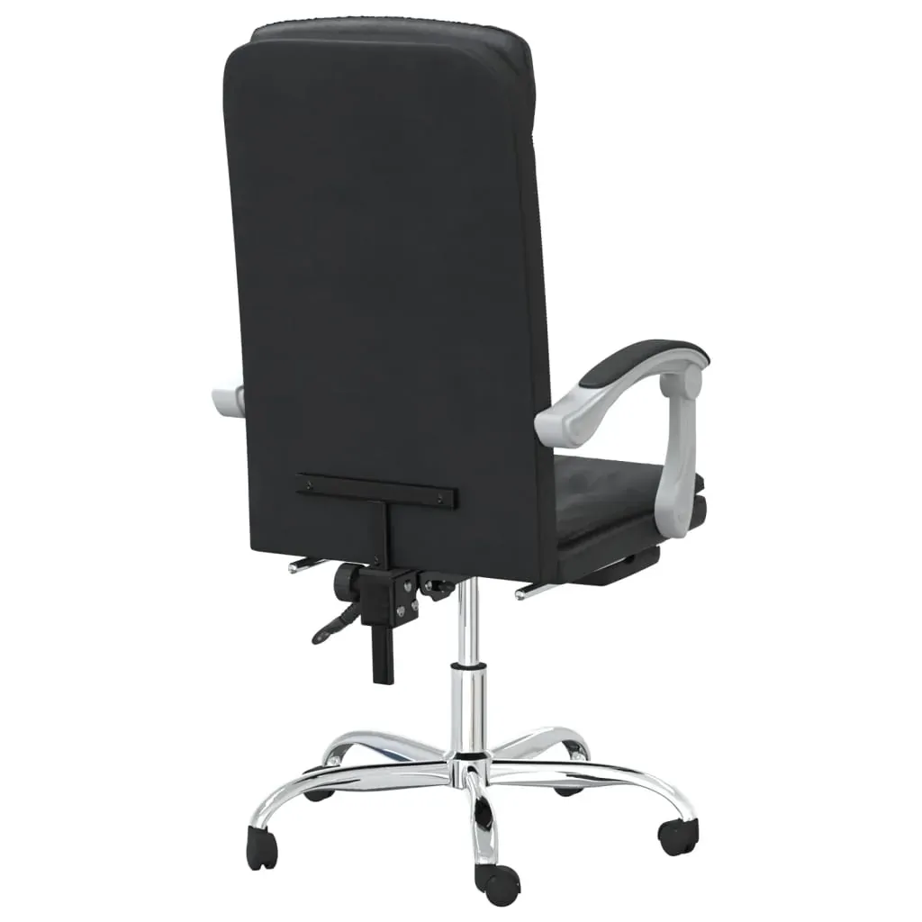 Reclining Office Chair Black Faux Leather Price
