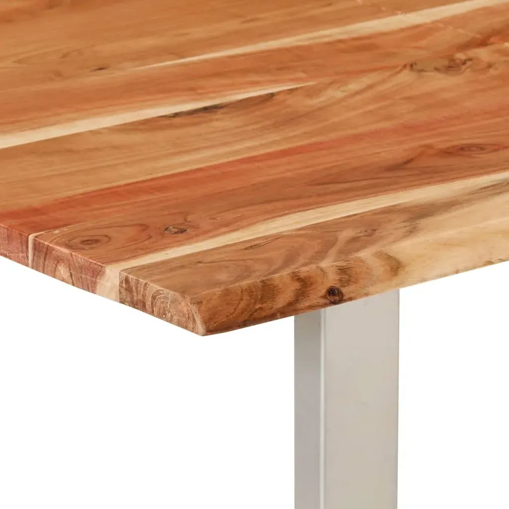 Dining Table 140x70x76 cm Solid Wood Acacia Price