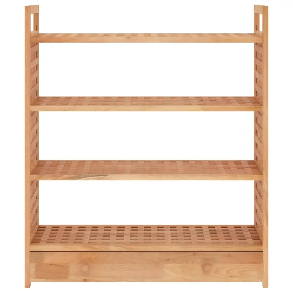 Shoe Rack with Drawer 70x27x81 cm Solid Wood Walnut Price
