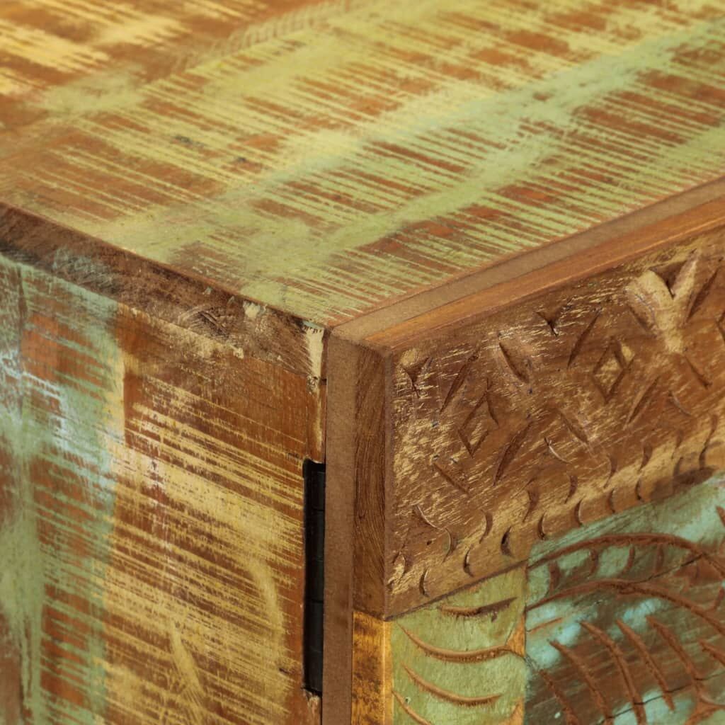 Hand Carved Sideboard 55x30x75 cm Solid Wood Reclaimed Price