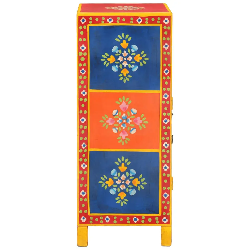 Hand Painted Sideboard 54x30x74 cm Solid Wood Mango Price