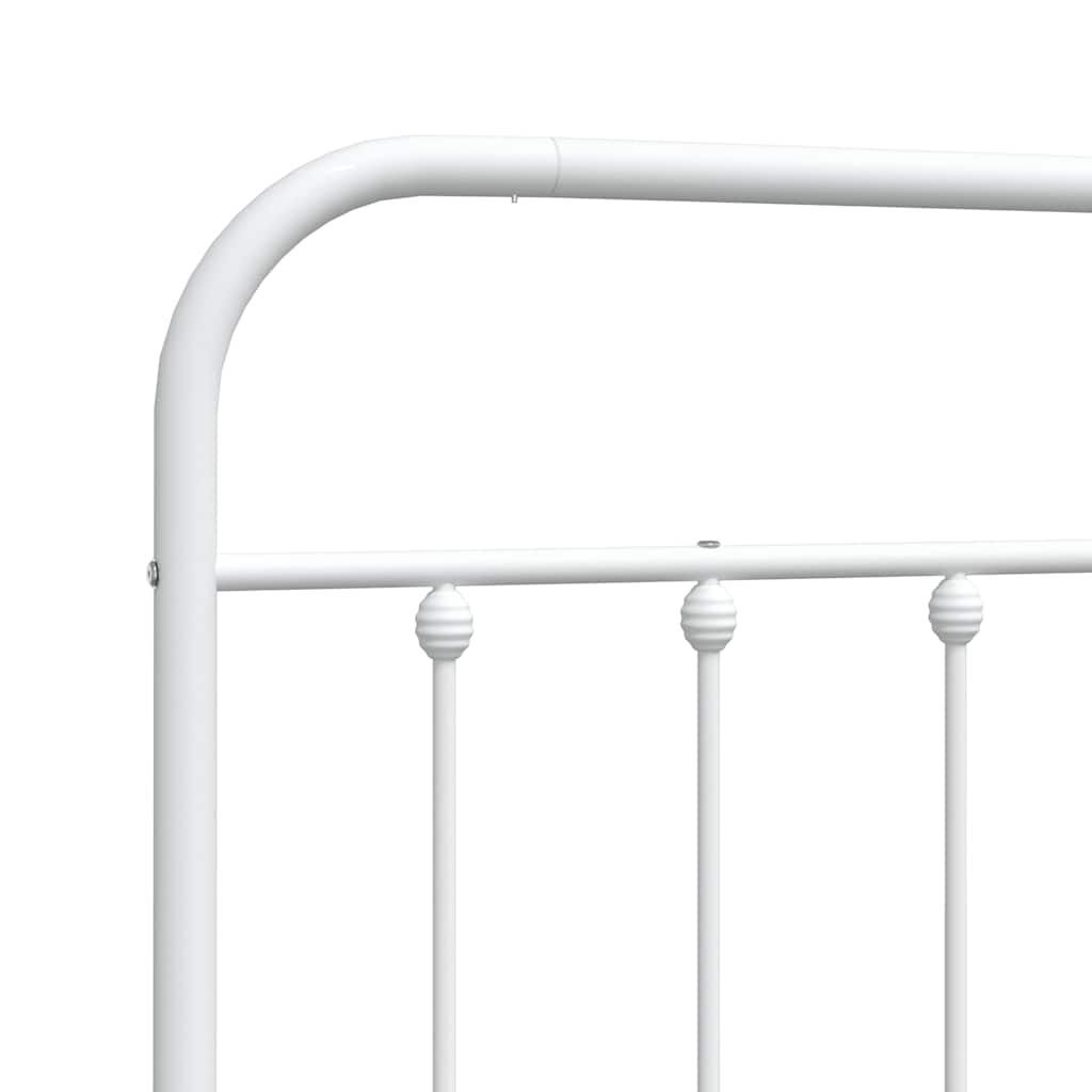 Metal Headboard White 183 cm King Price