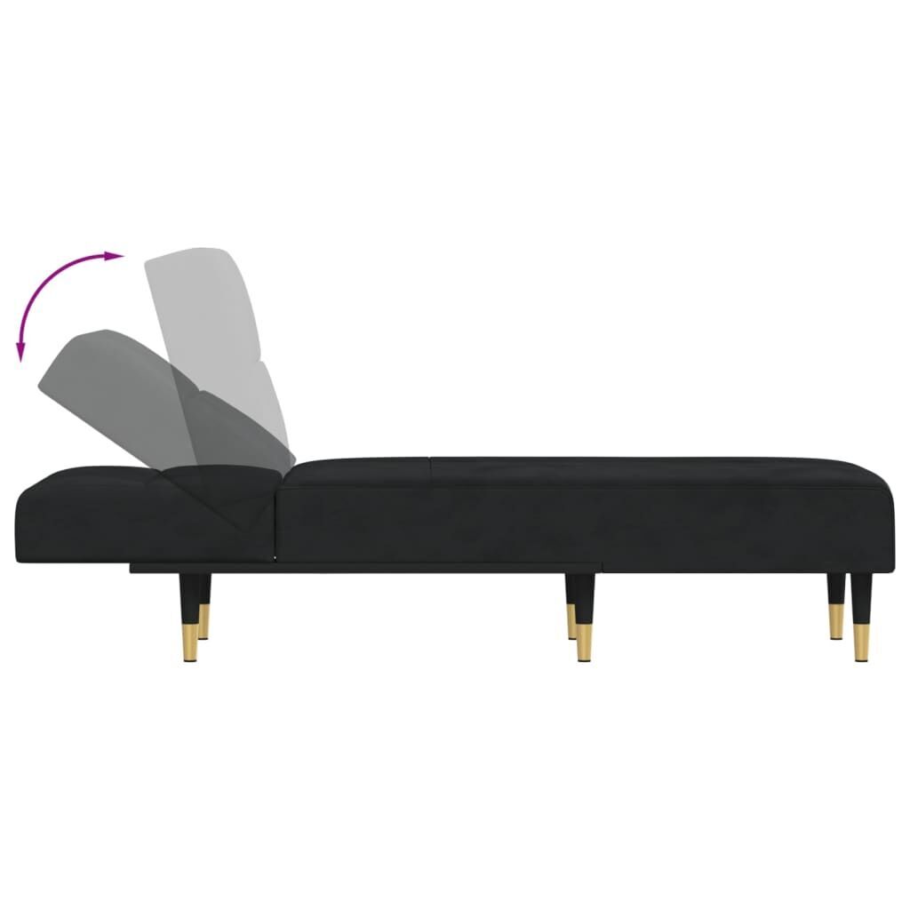 Chaise Longue Black Velvet Price