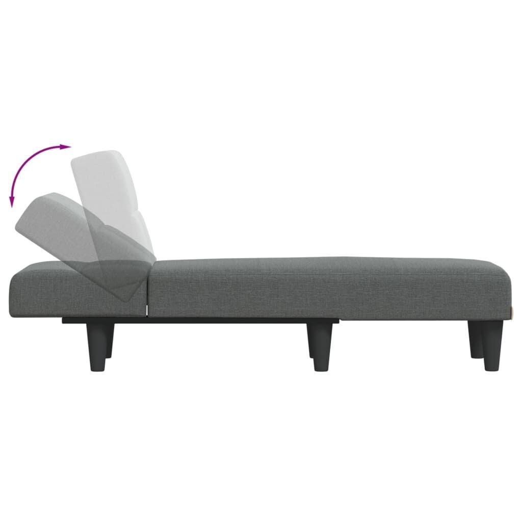 Chaise Longue Dark Grey Fabric Price
