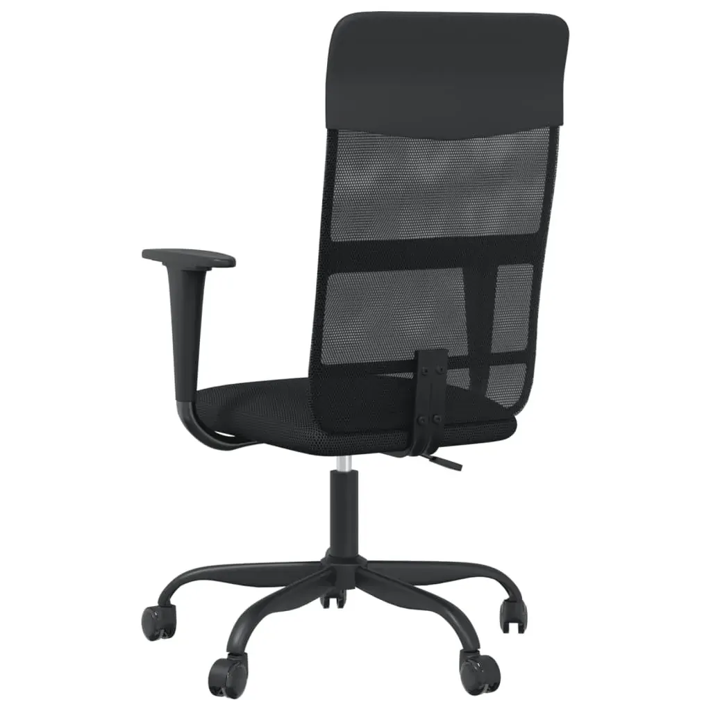 Office Chair Height Adjustable Black Mesh Fabric and Faux Leather Price