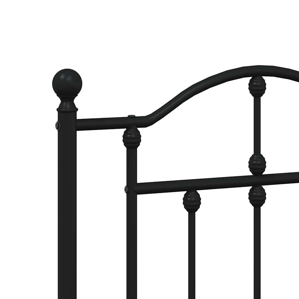 Metal Headboard Black 152 cm Queen Price