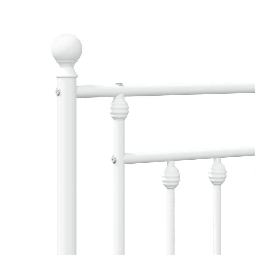 Metal Headboard White 152 cm Queen Price