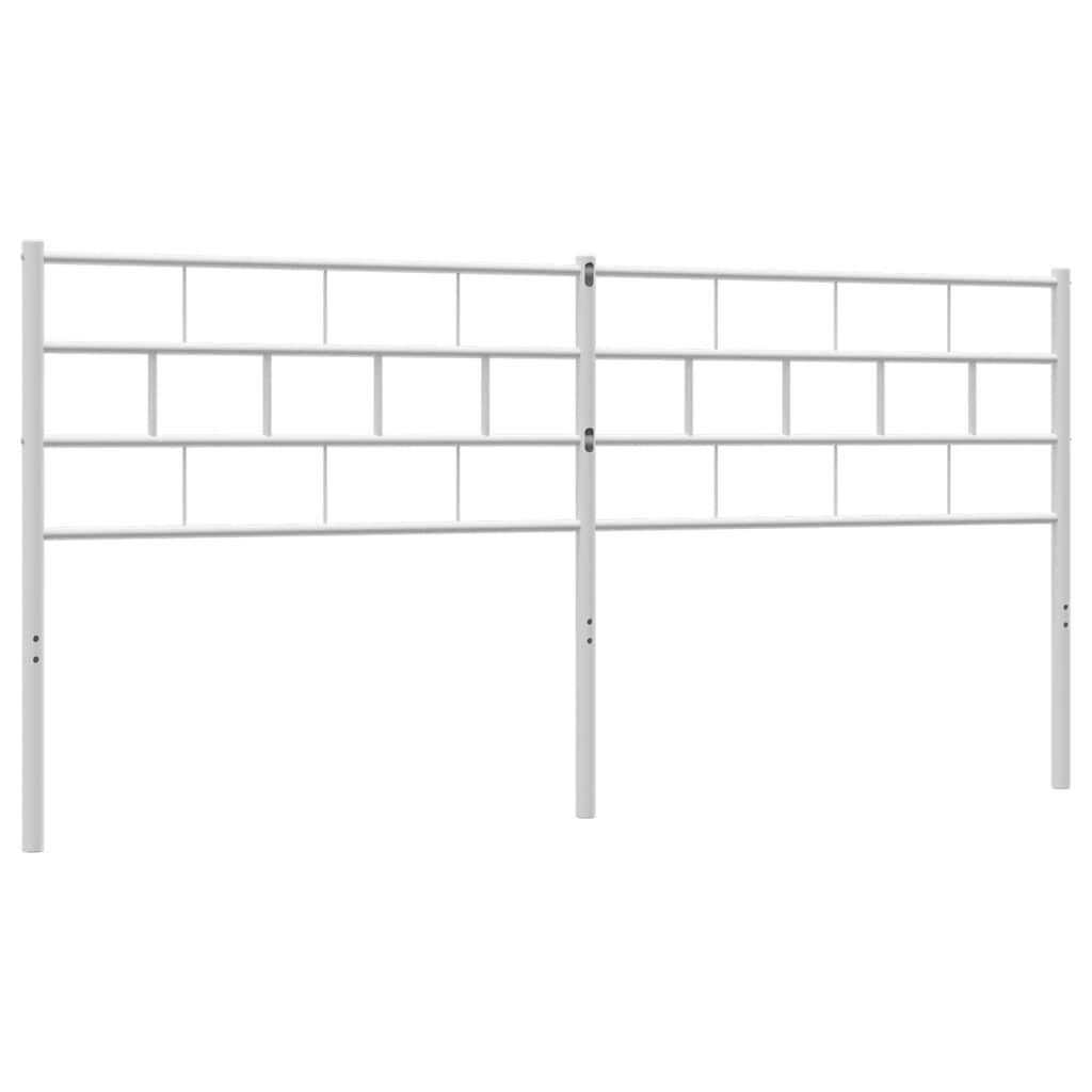 Metal Headboard White 183 cm King Price