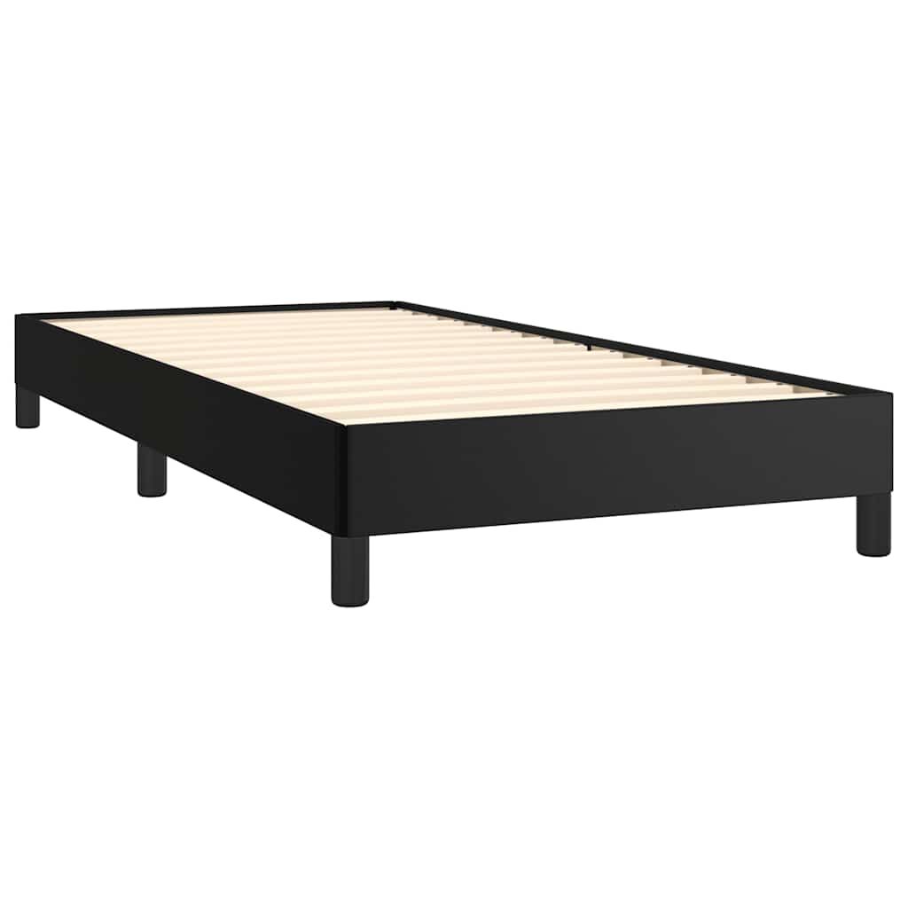 Bed Frame without Mattress Black King Single Faux Leather Price