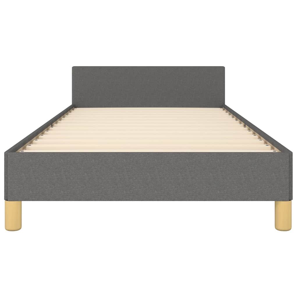 Bed Frame without Mattress Dark Grey King Single Size Fabric Price