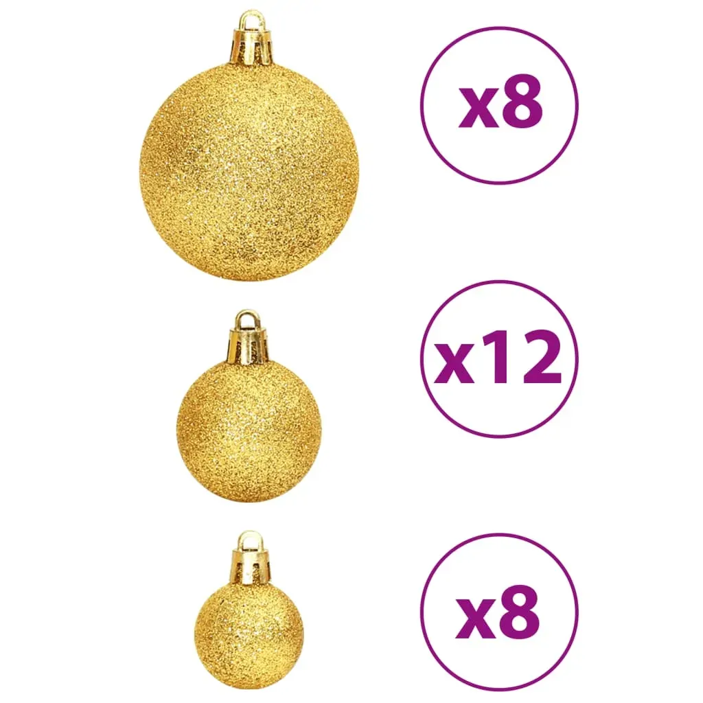 Christmas Baubles 100 pcs Gold and Wine Red 3 / 4 / 6 cm Price