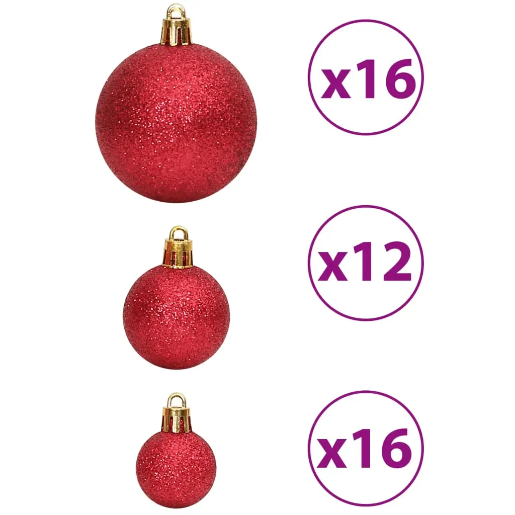 Christmas Baubles 100 pcs Wine Red 3 / 4 / 6 cm Price