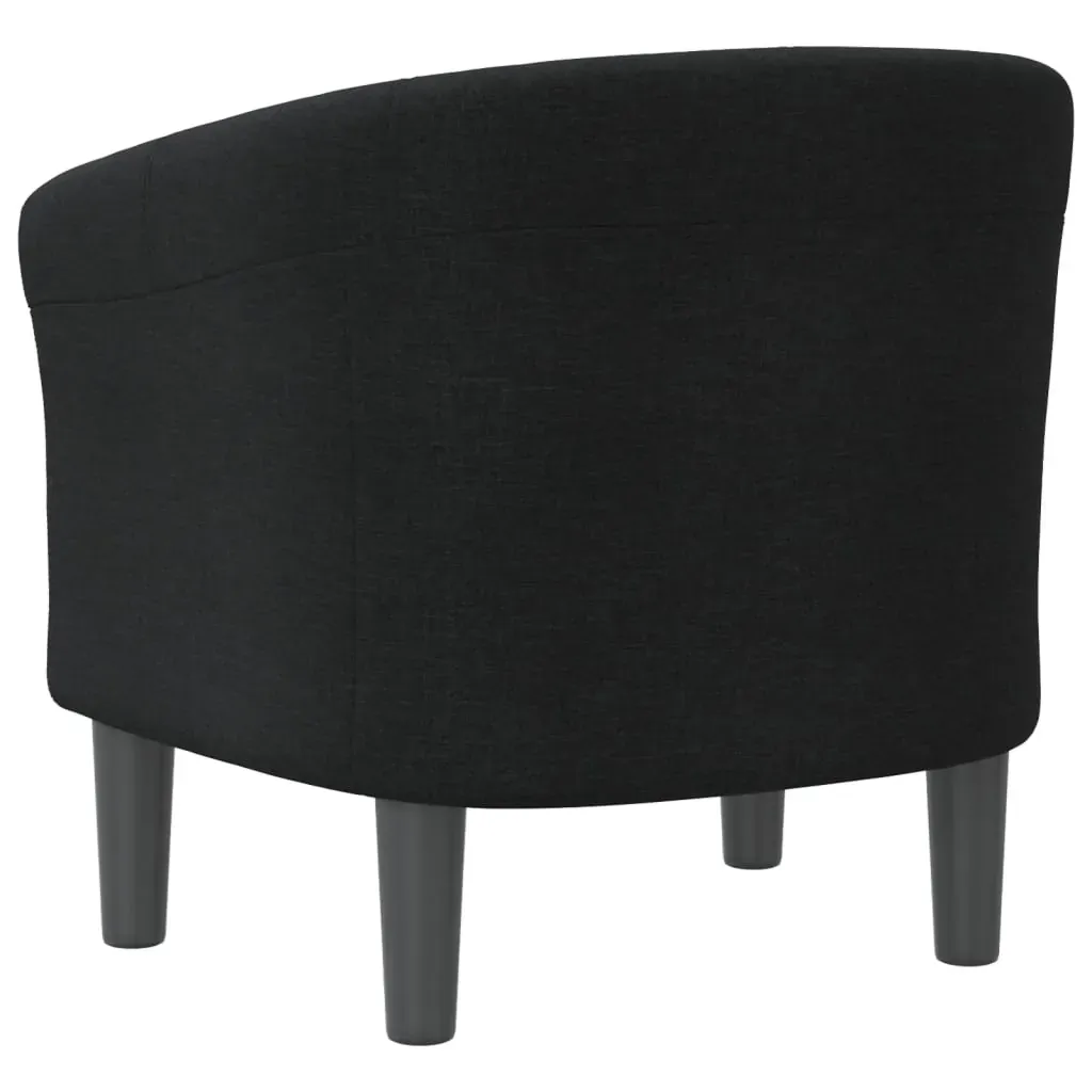 Tub Chair Black Fabric Price
