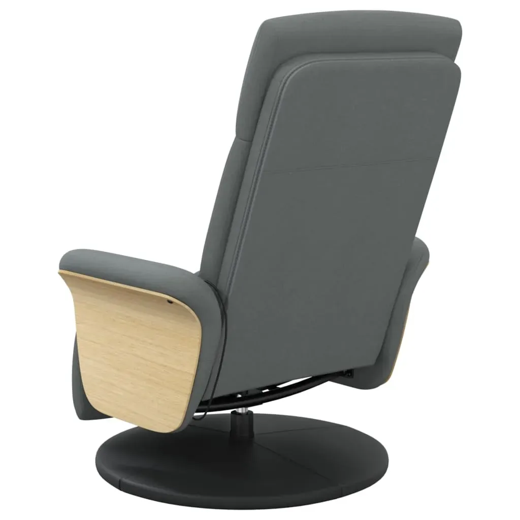 Massage Recliner Chair with Footrest Dark Grey Fabric Price