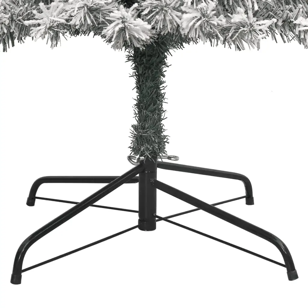 Slim Christmas Tree with Stand and Flocked Snow 300 cm PVC Price