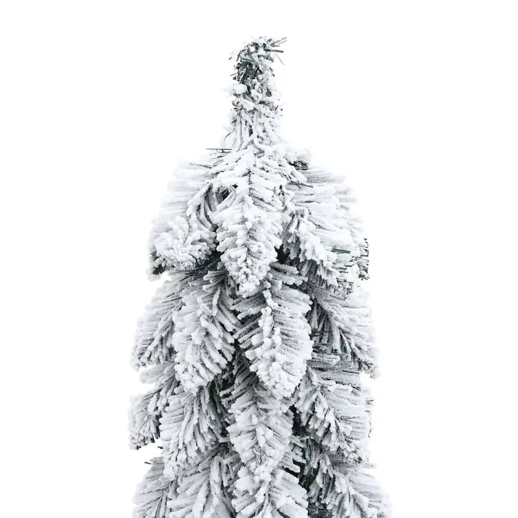 Artificial Pre-lit Christmas Tree with 45 LEDs and Flocked Snow 90 cm Price