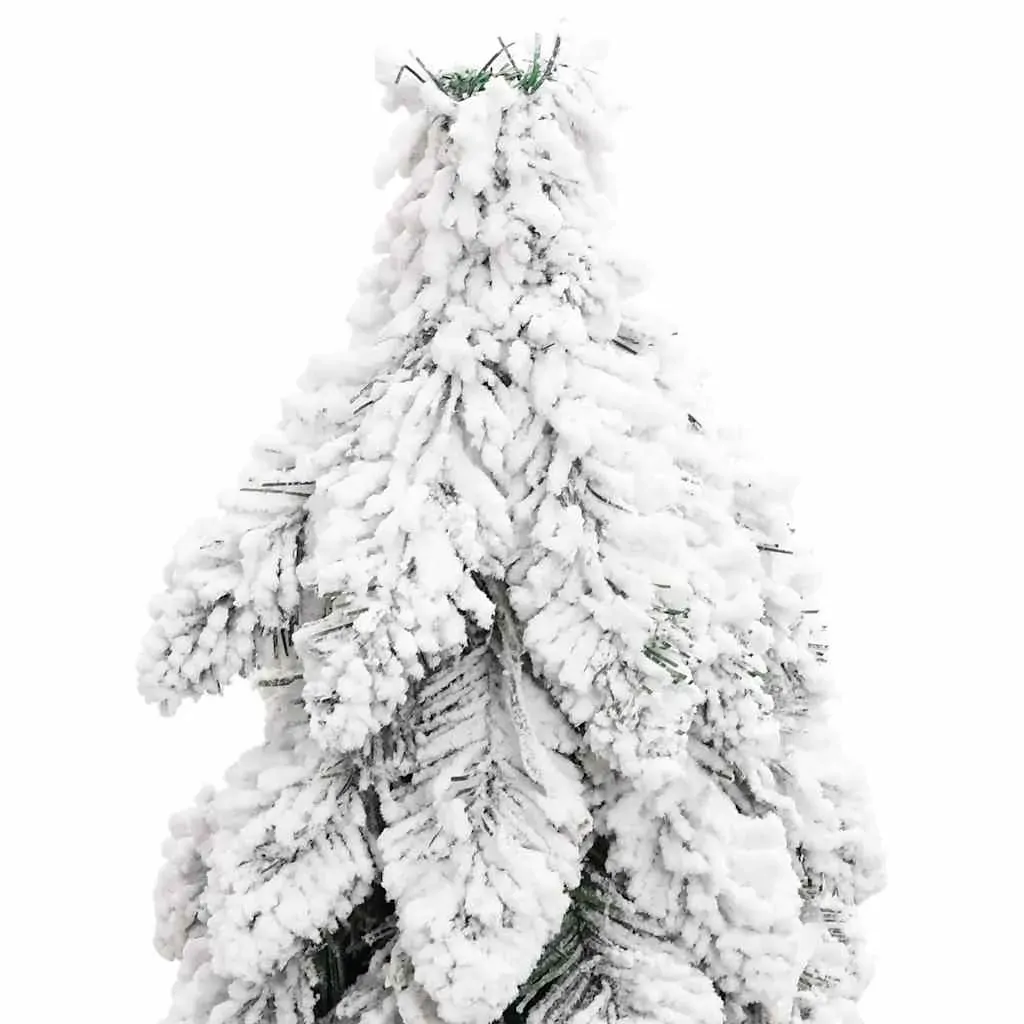 Artificial Pre-lit Christmas Tree with 60 LEDs and Flocked Snow 120 cm Price