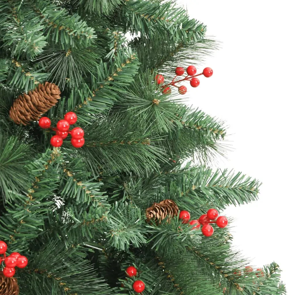 Artificial Hinged Christmas Tree with Cones and Berries 180 cm Price