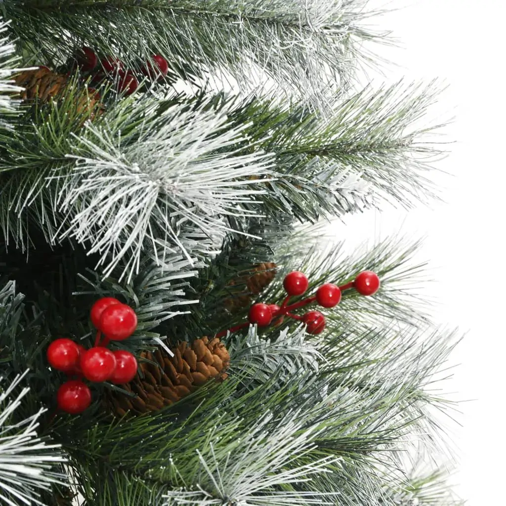 Artificial Hinged Christmas Tree with Cones and Berries 120 cm Price